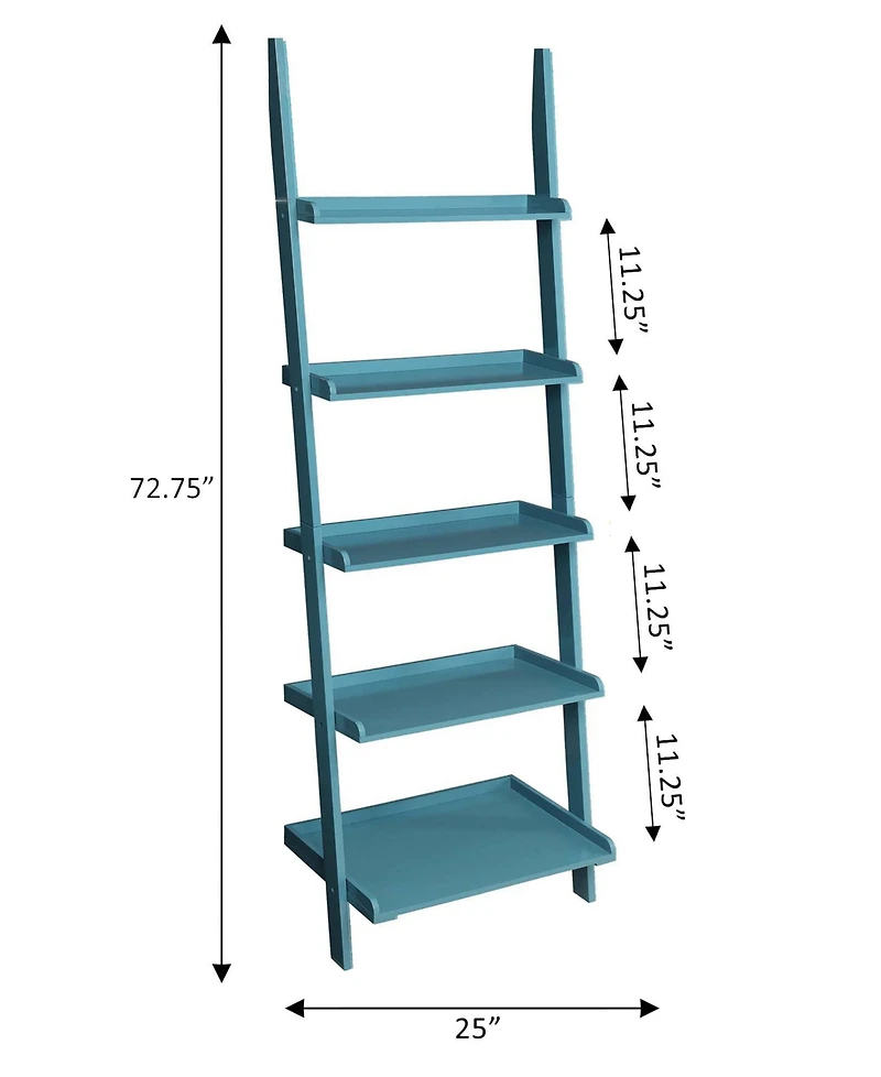 Convenience Concepts 25" Solid Pine French Country Bookshelf Ladder