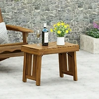 Streamdale Acacia Wood Foldable Side Table Durable, Stylish, And Space-Saving