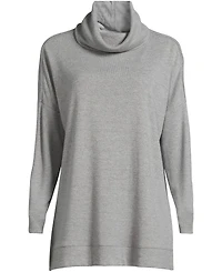 Lands' End Plus Long Sleeve Cozy Knit Cowl Neck Tunic