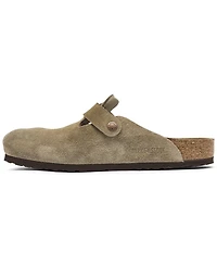 Birkenstock Men's Boston Soft Footbed Suede Leather Clogs from Finish Line