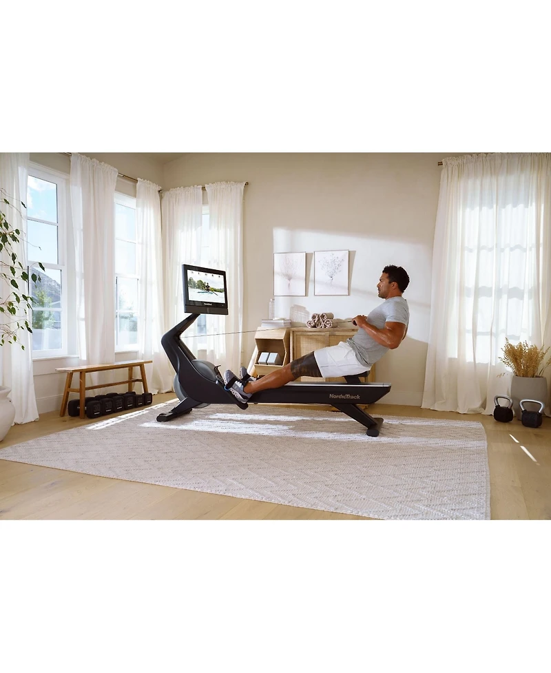 NordicTrack RW900 iFIT-enabled Rower with 22 inch Pivoting Touchscreen