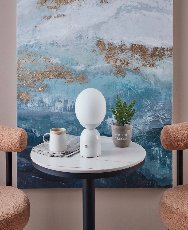 Mila Marble Led Table Lamp Bundle (10")