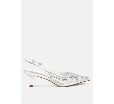 Julep Flyknit Rhinestone Slingback Sandals Women