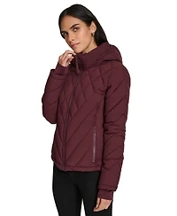 Calvin Klein Womens Side-Panel Hooded Packable Puffer Coat, Created for Macys