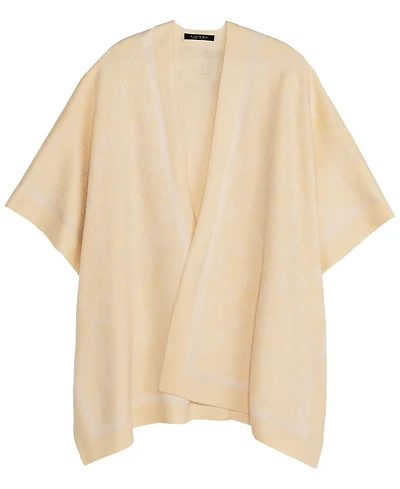 Lauren Ralph Lauren Matte Shine Logo Ruana