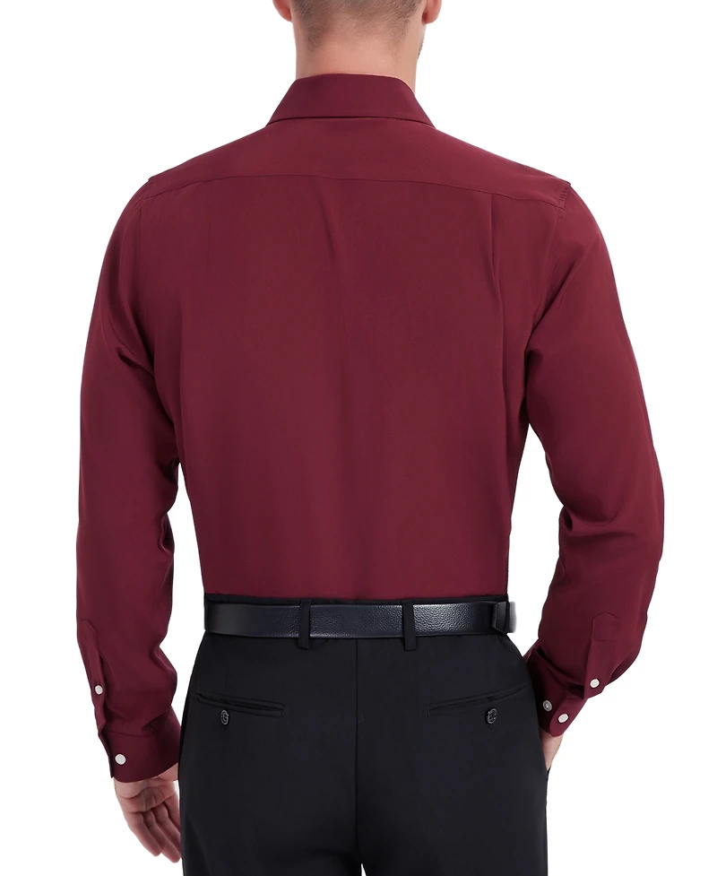 Men Classic-Fit Solid Color Dress Shirt