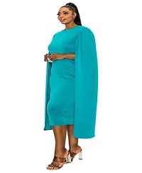 L I V D Plus Naomi Cape Dress