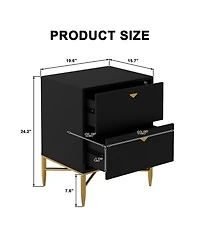 Boyel Living 2 - Drawer Wood Nightstand