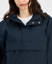 Rains Women's Short Zip-Front Waterproof Raincoat
