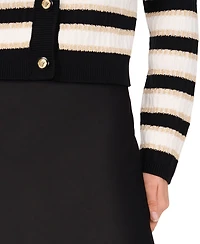 CeCe Women's A-line Side-Zip Satin Midi Skirt