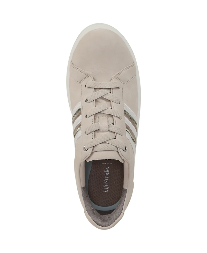 LifeStride Women's Happy Friday Washable Lace Up Sneakers