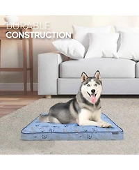 Paws and Decor Taupe Plaid Dog Bed, Plush & Durable Pet Bed for Dogs