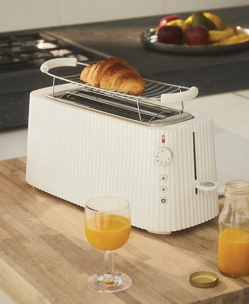 Alessi Plisse 4 Slice Toaster with Warming Rack