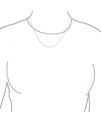 Bling Jewelry Rose Gold Plated .925 Sterling Silver Cuban Cable Link Chain Necklace for Women - 1mm Thin, Nickel-Free 18 Inch