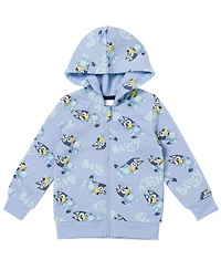 Bluey Toddler Boys Fleece Zip Up Hoodie and Jogger Pants Set