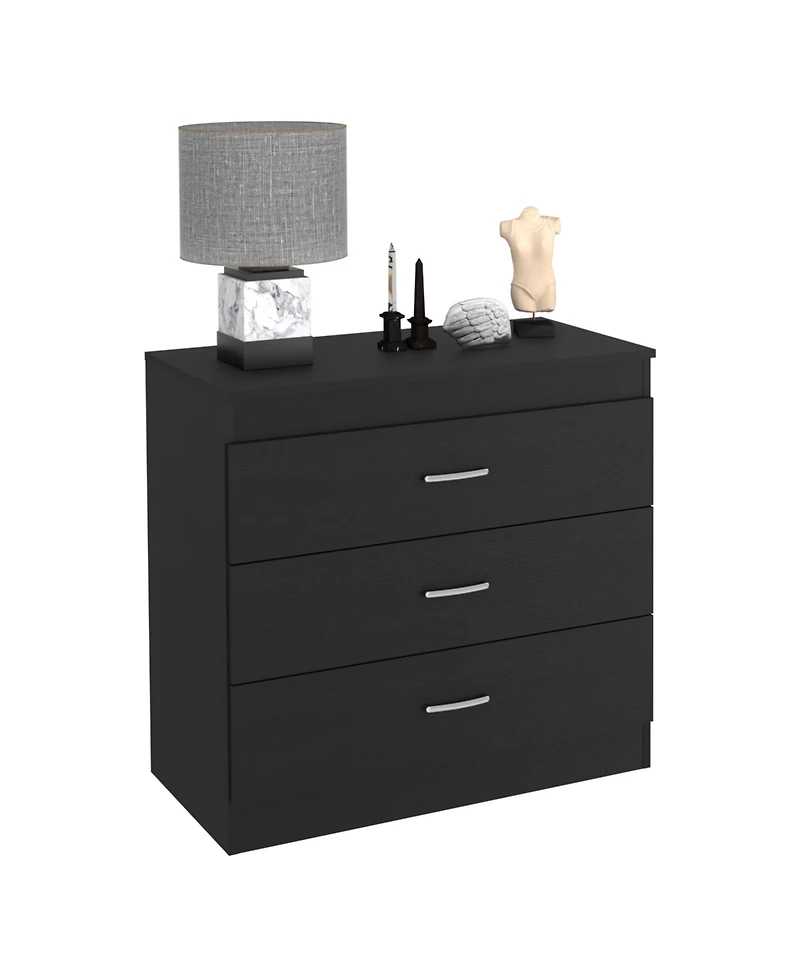 Zurich Dresser 29"H, Three Drawers , Metal Hardware, Superior Top