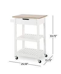 Simplie Fun Modern Kitchen Cart: Storage, Style, And Mobility For Compact Spaces