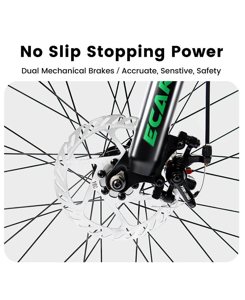 Streamdale Furniture Mountain Bike 24 Inch Wheels, 21-Speed Full Suspension Mens Womens Trail Commuter City Mountain Bike, High Carbon Steel Frame Dis