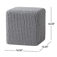 Streamdale Furniture Knitted Foot Stool