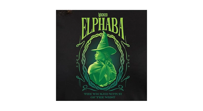 Hybrid Apparel Plus Size Wicked Elphaba Graphic Crew Neck T-Shirt