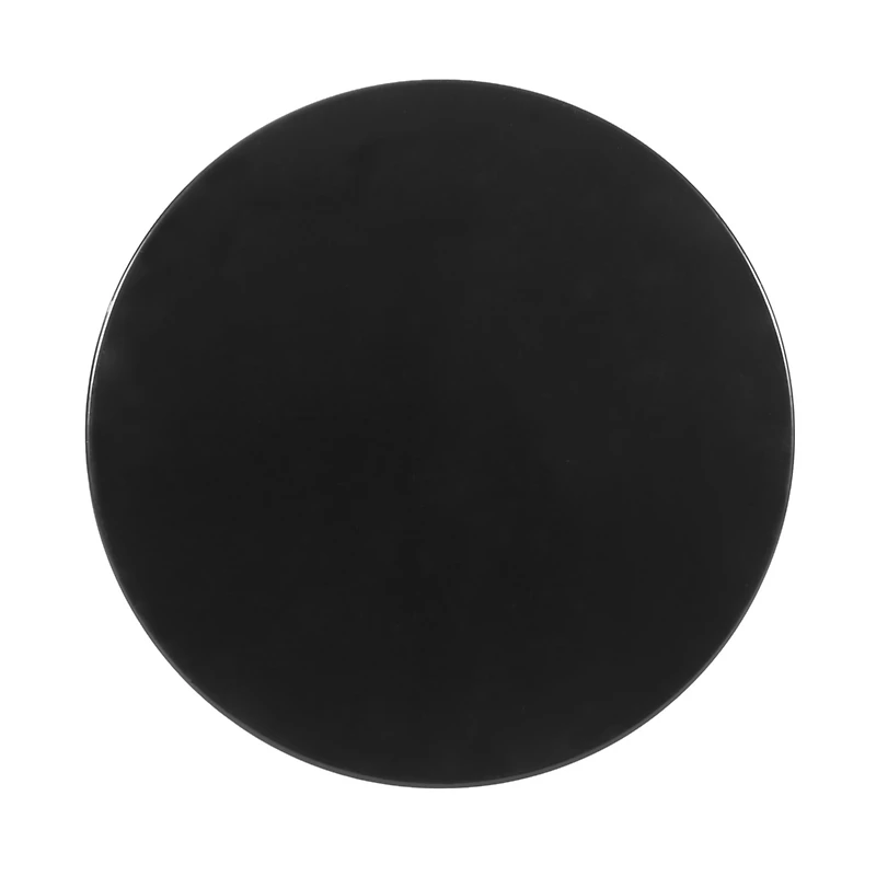 Modern Cylindrical Metal End Table With Iron-Cut Design