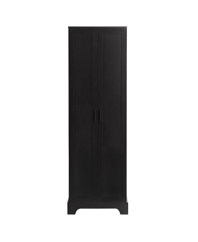 Storage Cabinet with Two Doors for Bathroom, Office, Adjustable Shelf, Mdf