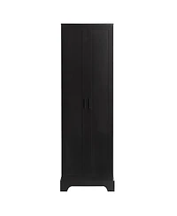 Storage Cabinet with Two Doors for Bathroom, Office, Adjustable Shelf, Mdf