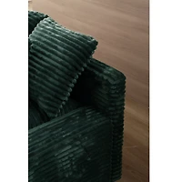 Modern Luxury Sofa Couch for Living Room Quality Corduroy Upholstery Sleeper Sofa Bed Daybed Green
