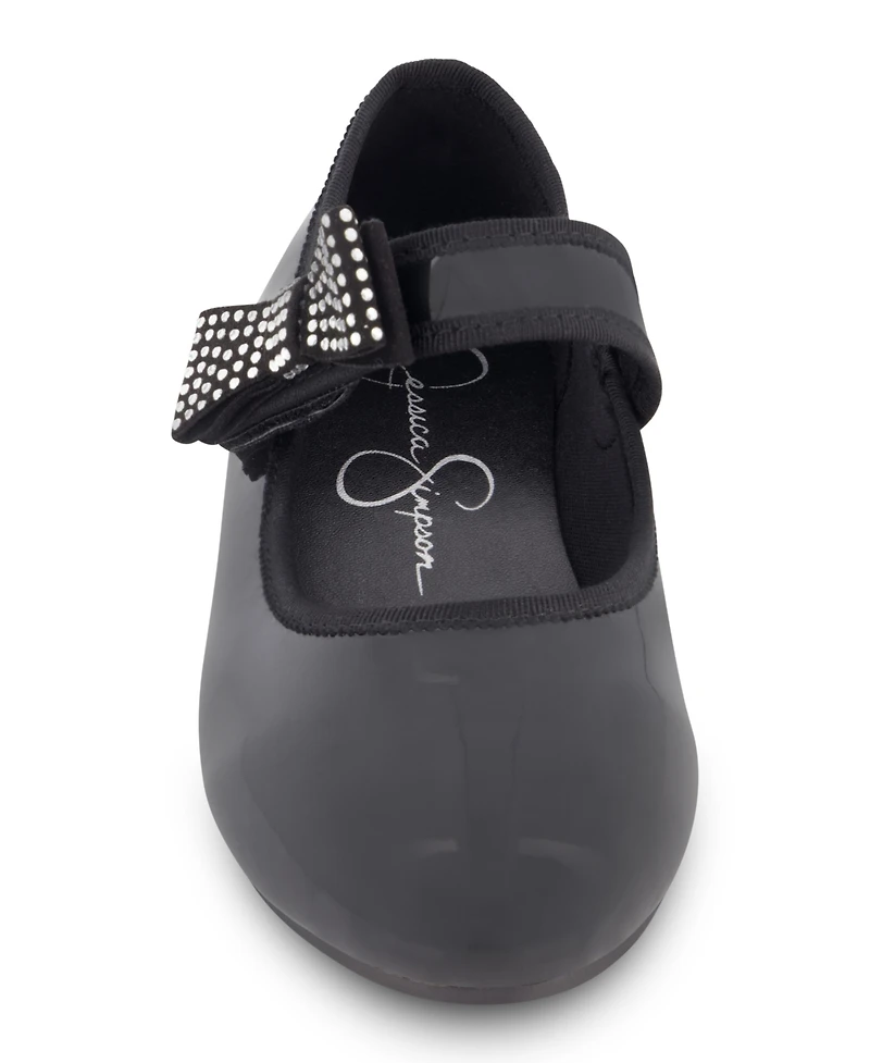 Jessica Simpson Little and Big Girls Amy Crystal Bow Ballet Flat