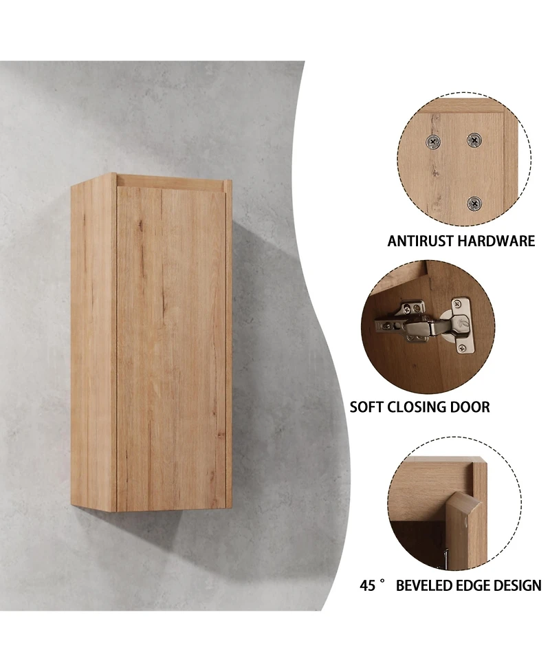 Streamdale Wall-Mounted Bathroom Vanity with Sink and Storage