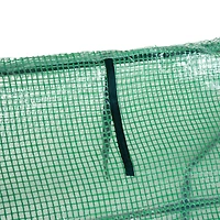 9' x 3' x 3' Portable Mini Greenhouse Outdoor Garden with Large Zipper Doors and Water/Uv Pe Cover, Green