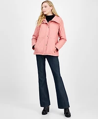 Michael Kors Women's Quilted Hooded Zip-Front Coat, Exclusively at Macy's