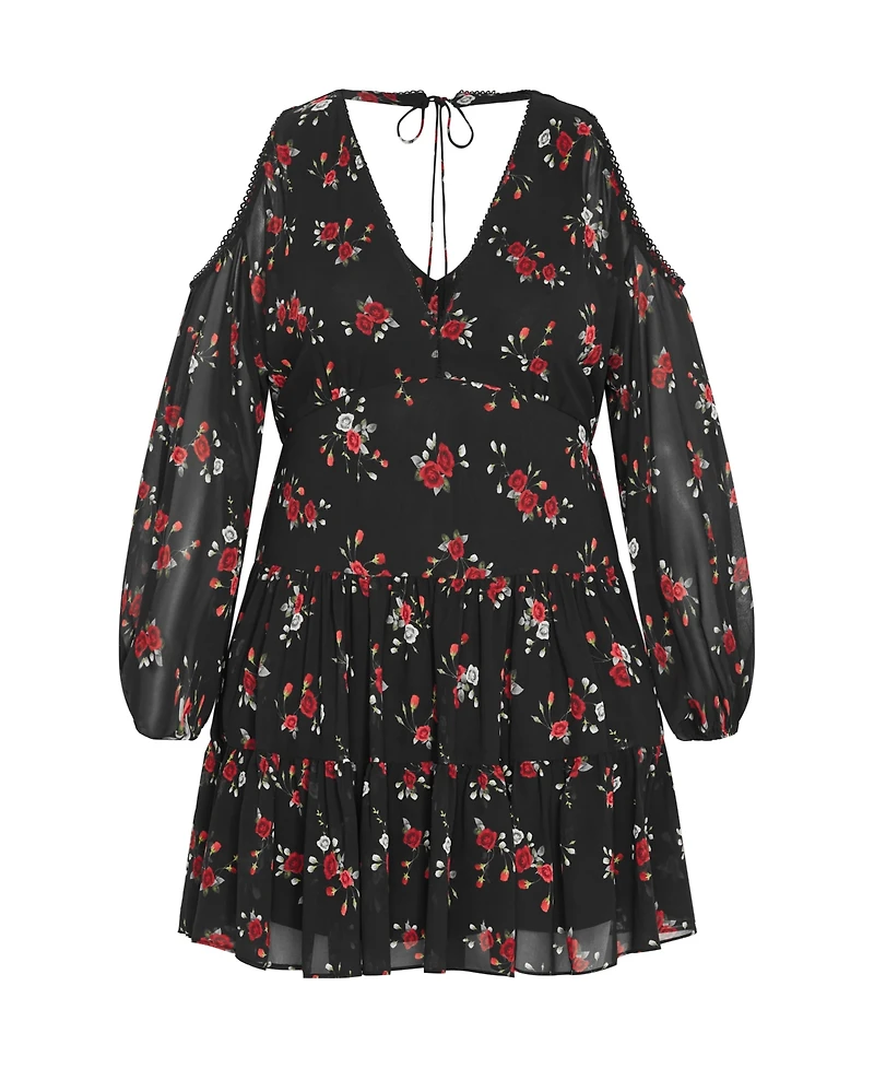 City Chic Plus Maria Print Dress