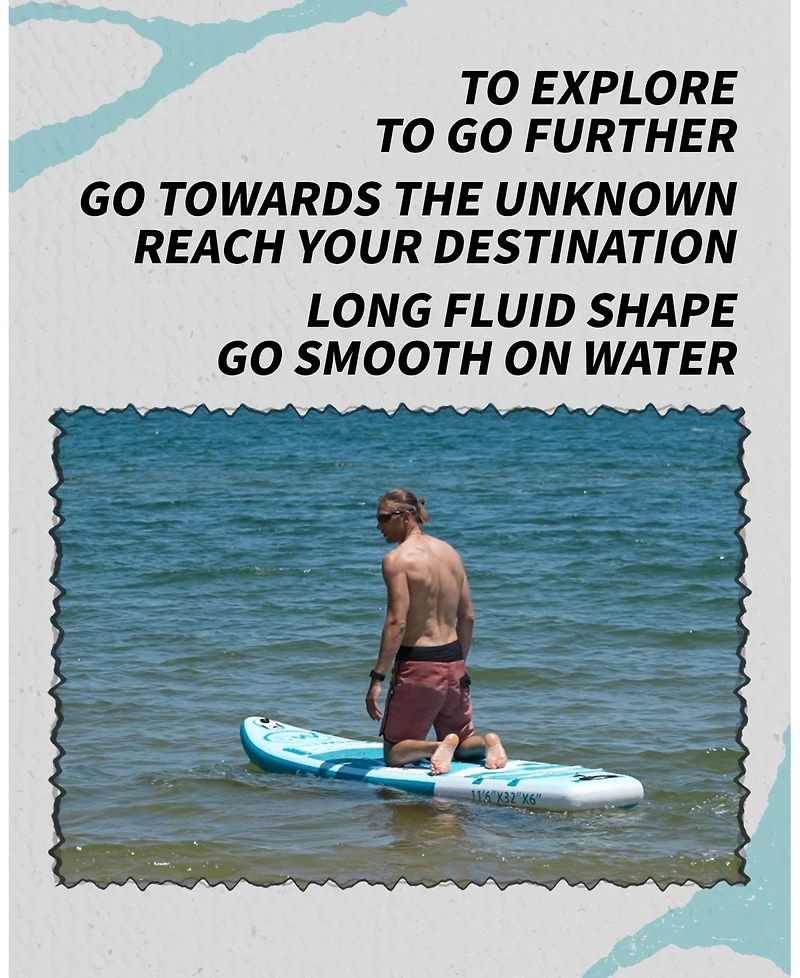 Streamdale Furniture Inflatable Stand Up Paddle Board 11'x34" x6" With Accessories