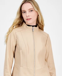 Michael Michael Kors Women's Zip-Front Leather Jacket