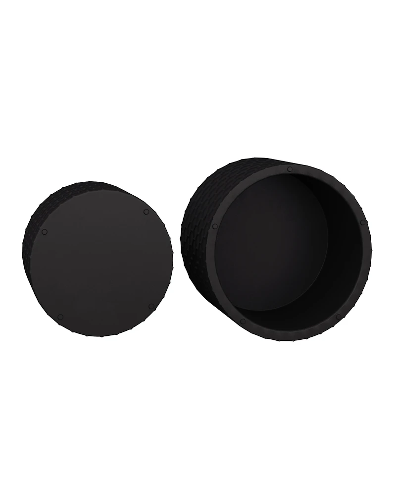 Streamdale Furniture Stylish and Minimalist Nesting Coffee Table Set with Honeycomb Design, Modern Round Coffee Table, Drum Circle Coffee Table for Li