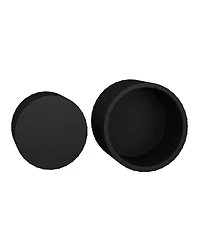 Streamdale Furniture Stylish and Minimalist Nesting Coffee Table Set with Honeycomb Design, Modern Round Coffee Table, Drum Circle Coffee Table for Li