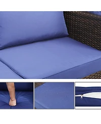 Streamdale Outdoor Daybed with Canopy and Ottoman
