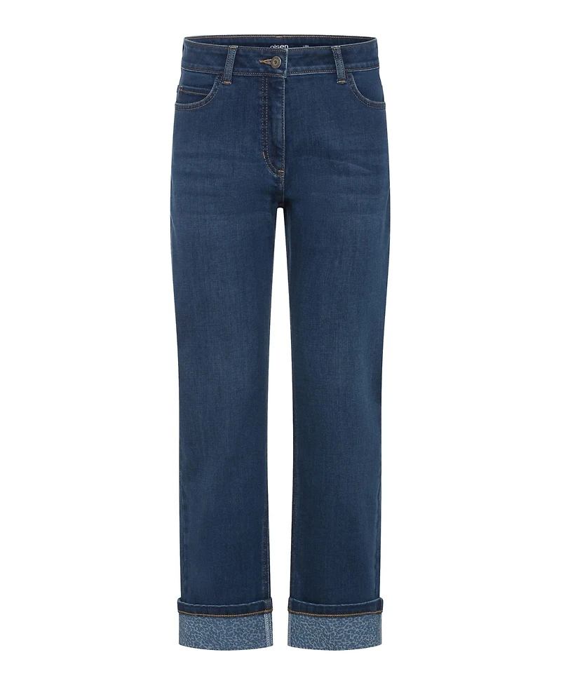 Olsen Women's Lisa Fit Straight Leg Leo Jean