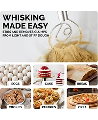 Zulay Kitchen 13-Inch Danish Dough Whisk