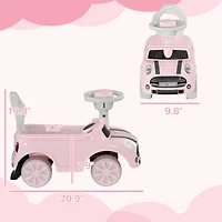 Toddler Ride on Toy, Foot to Floor Sliding Car with Horn, Working Steering Wheel & No Tip Anti-Over-Backwards System for Boys and Girls Ages 18-36 Mon