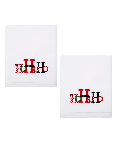 Avanti HoHoHo Cotton Hand Towel Set, 28" x 16"