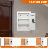 Digital Wall Hidden Safe Flat, Electronic, Steel, Keypad, Home or Business Heavy Duty Wall Mount Safe for Protect Money, Jewelry, Passports Storage
