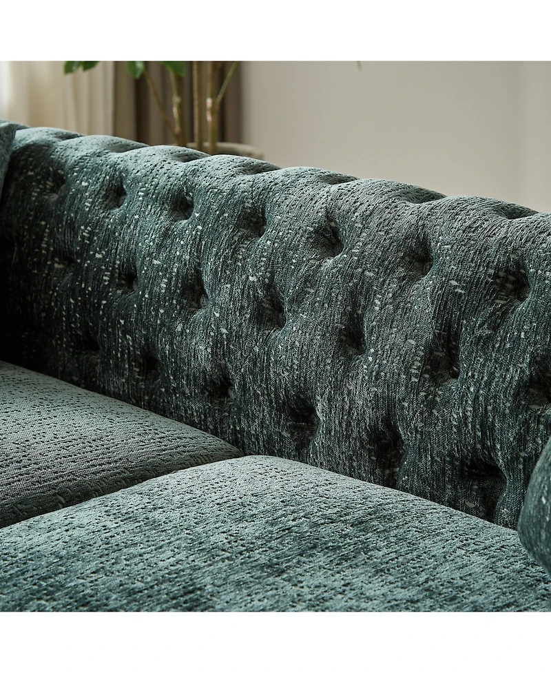 Streamdale Chenille Sofa with Button Tufting