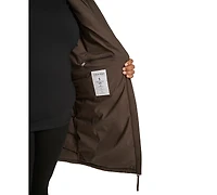 Calvin Klein Plus Size Hooded Zip-Front Puffer Coat