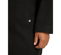 Calvin Klein Womens Plus Size Walker Coat, Created for Macys