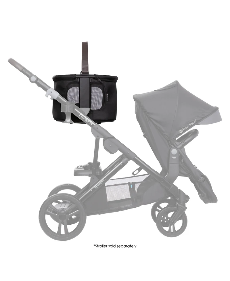 Baby Trend Kids Morph Single to Double Stroller Modular Storage Basket