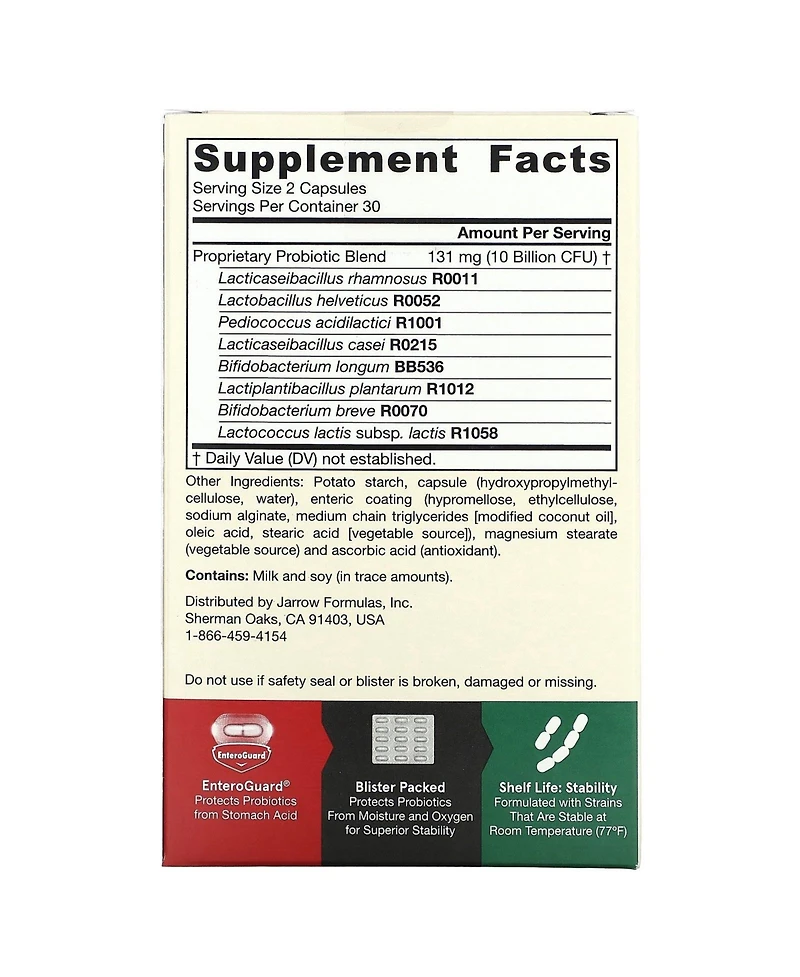 Jarrow Formulas Jarro-Dophilus Eps Billion Cfu