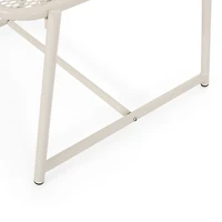 Kincaid 13" H White Mesh Top Outdoor Side Table