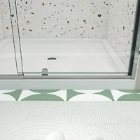 Streamdale Chrome Pivot Swing Glass Shower Door (50-54" W x 71" H)